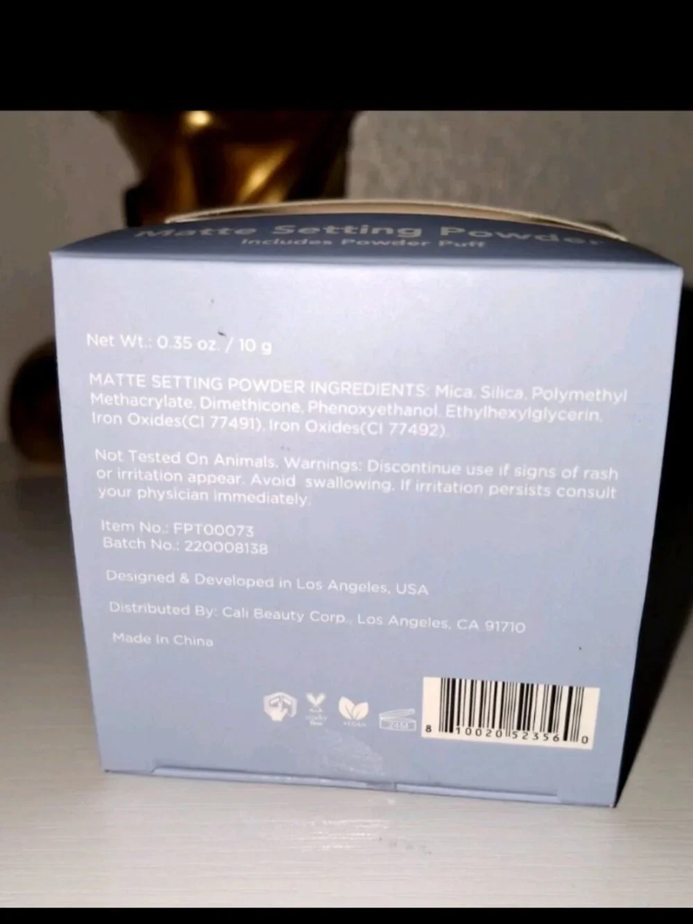 Prolux Matte Setting Powder w/ Puff Loose Face Powder New Sealed Porcelain